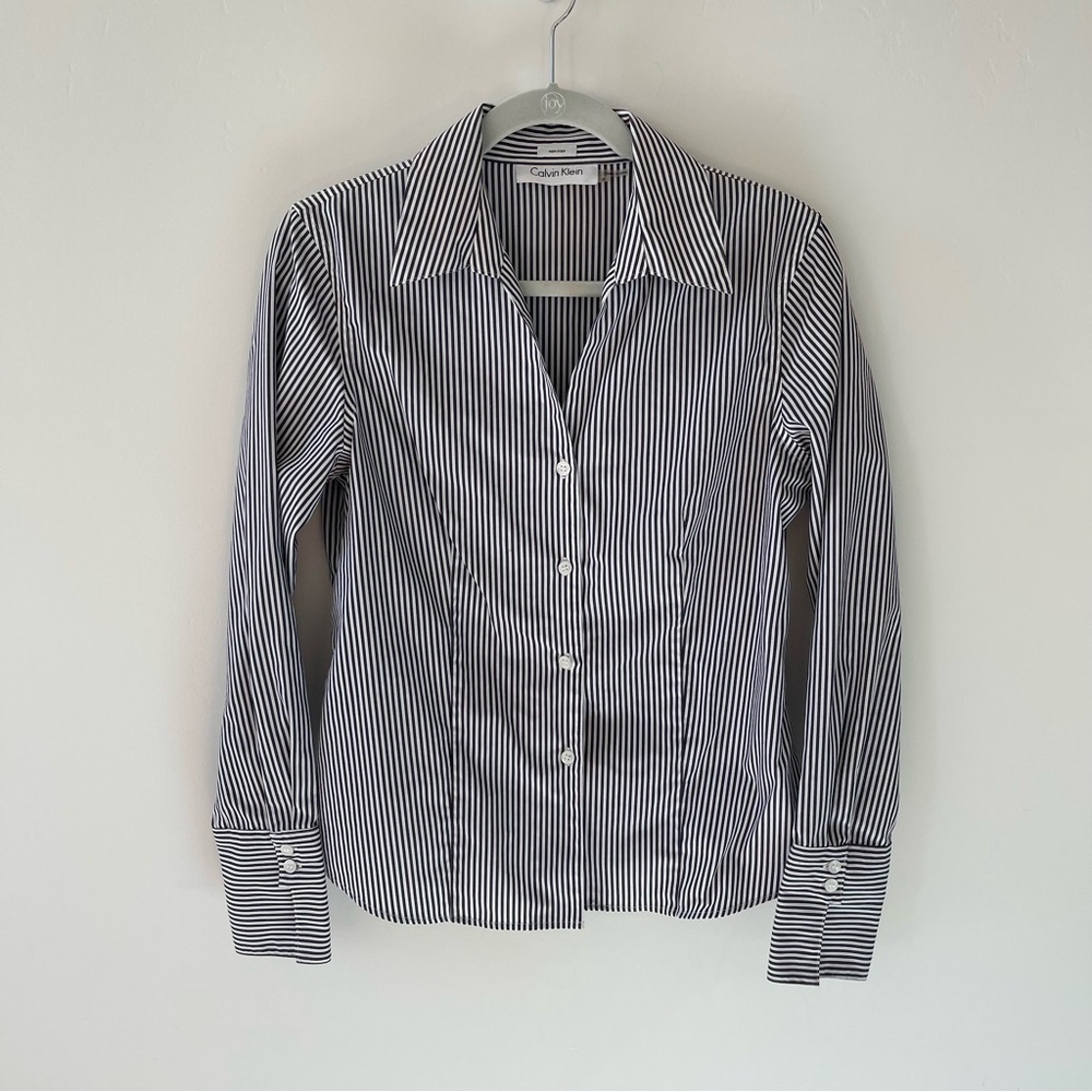 Calvin Klein Monochrome Striped Shirt